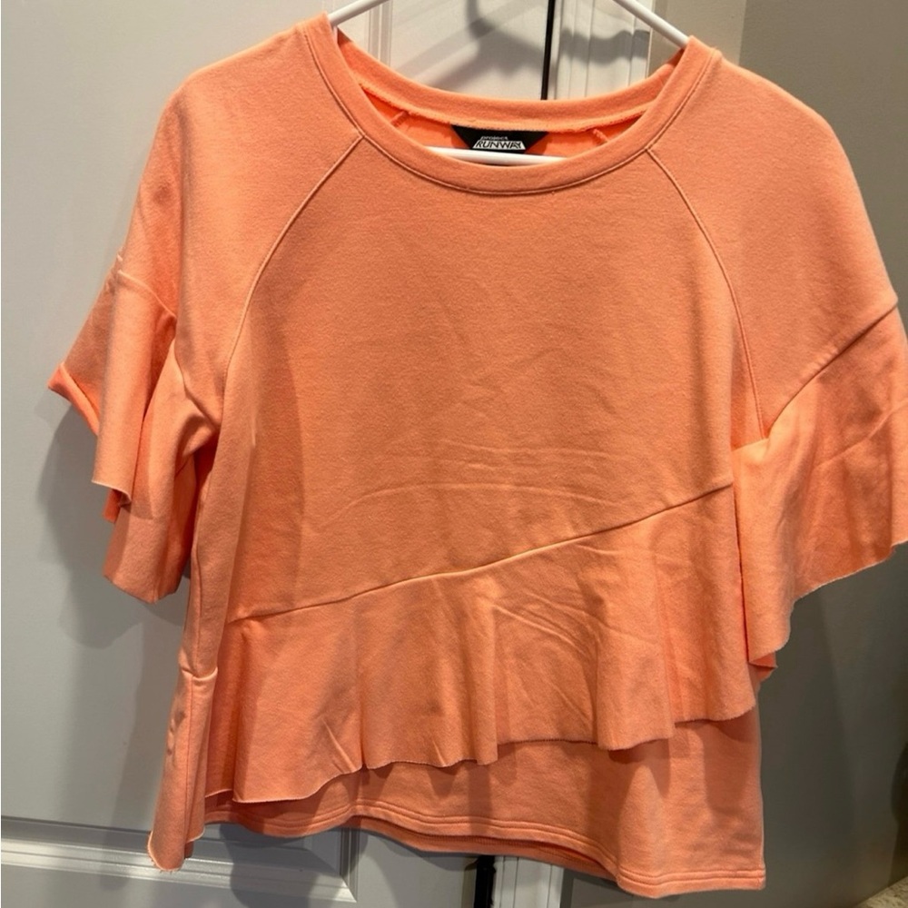 Women Project Runway Ruffle Sweatshirt Top Medium